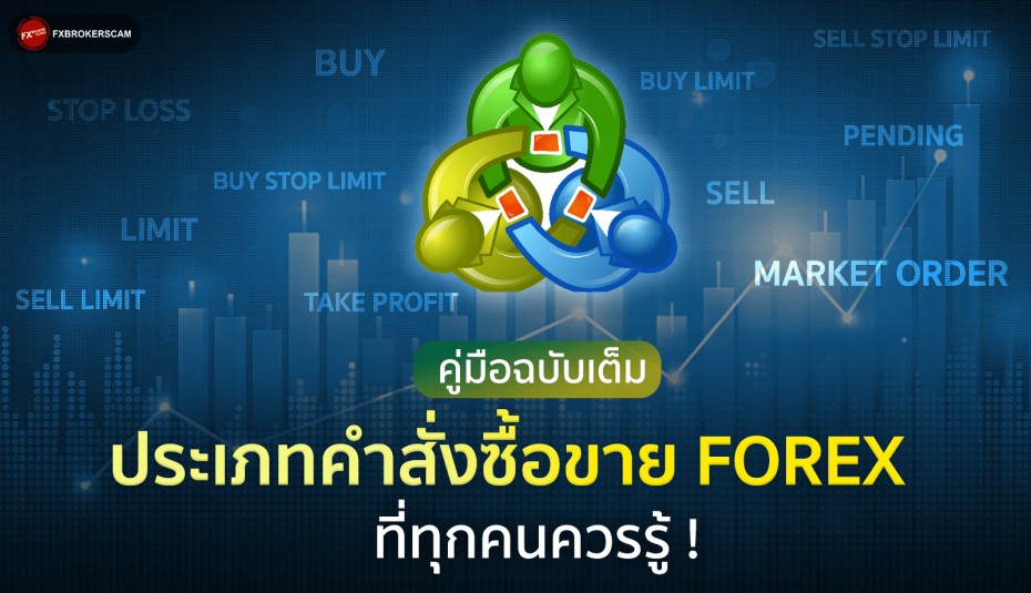 คู่มือฉบับเต็ม : ประเภทคำสั่งซื้อขาย Forex ที่ทุกคนควรรู้